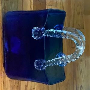Glass Purse, Blue/ Art